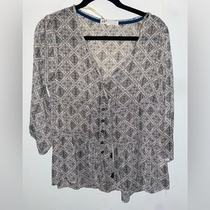 Jolt Bohemian Patterned Blouse